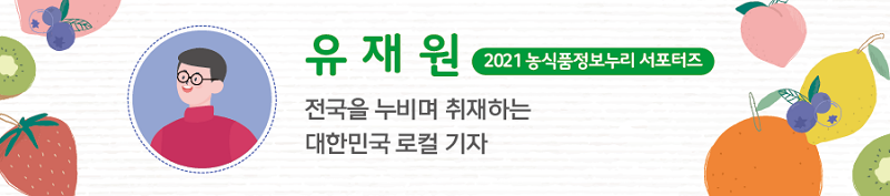 유재원 2021 농식품정보누리 서포터즈 - 전국을 누비며 취재하는 대한민국 로컬 기자